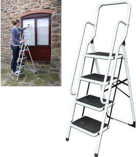 huishoudelijke ladders met brede treden