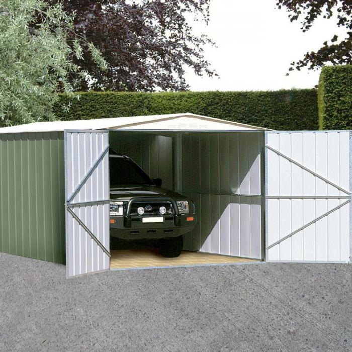 garage van de profielpijp doe-het-zelf-tekeningen 