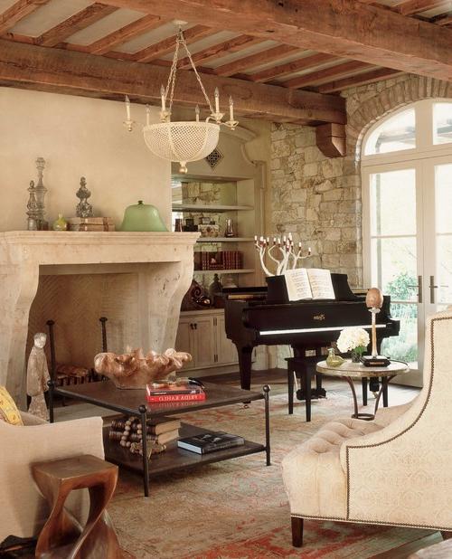 Behang in de stijl van de Provence - een rustiek comfort bij u thuis