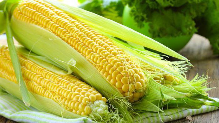 Welke vitamines worden er in maïs gekookt?