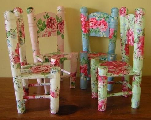 decoupage van meubels