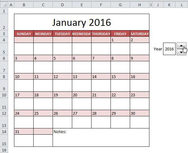 Hoe maak je een kalender in Excel met behulp van een sjabloon