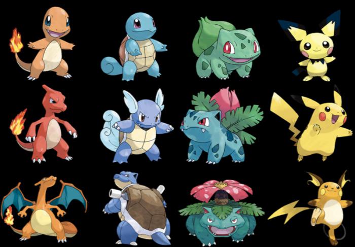 Pokemon-soorten en hun evolutie