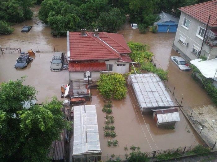 Flood in Albena. Bulgarije