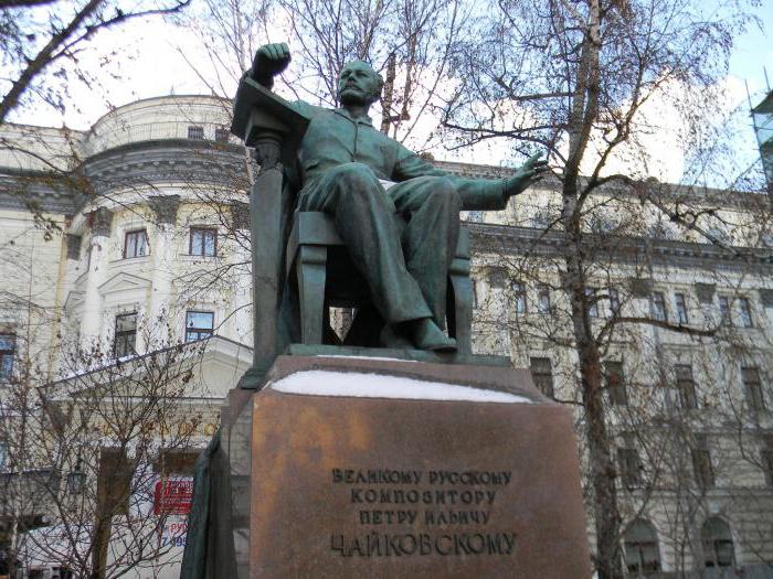 Monument voor Tsjaikovski in Moskou