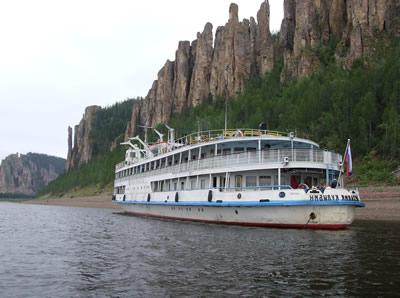 Het gebruik van de Yenisei-rivier door de mens