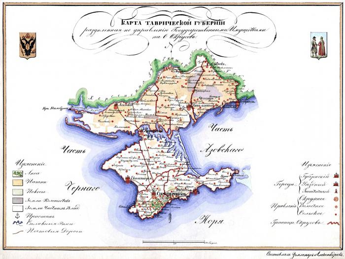 Taurische Gubernia. De tijd van ontwikkeling en welvaart van het Krim-land.