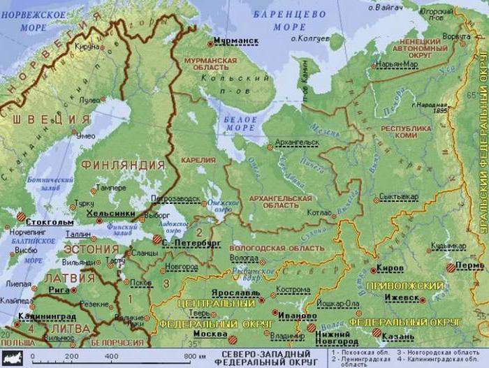 Gunstige geografische locatie van St. Petersburg