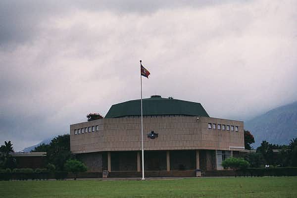 De hoofdstad van Swaziland. Cultureel en administratief kapitaal.