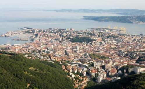 Trieste. Italië. Noord-Adriatische Zee