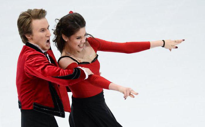 Toekomstige sterren in ijsdansen Elena Ilinykh en Ruslan Zhiganshin