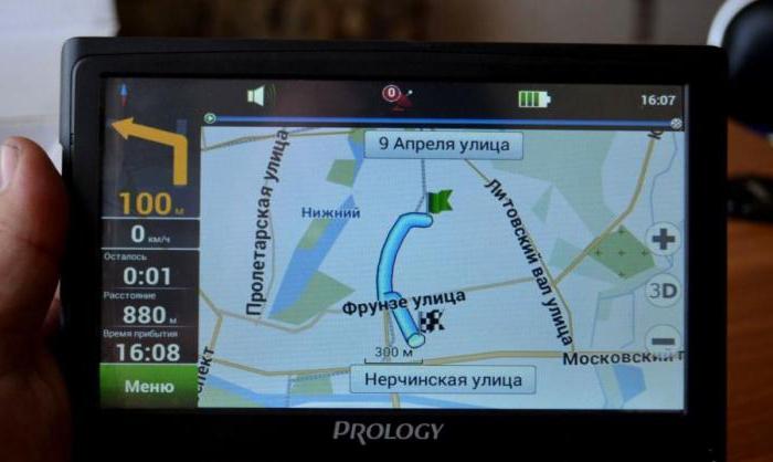 GPS-navigator Prology iMap-7300: beoordeling, specificaties en beoordelingen