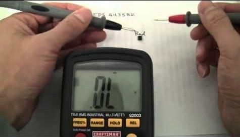 controleer veldeffecttransistor met een multimeter